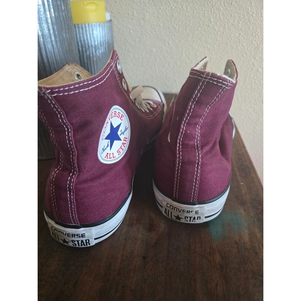 Converse Chuck Taylor All Star High Top Maroon Burgundy Mens 8 Womens 10 139784F